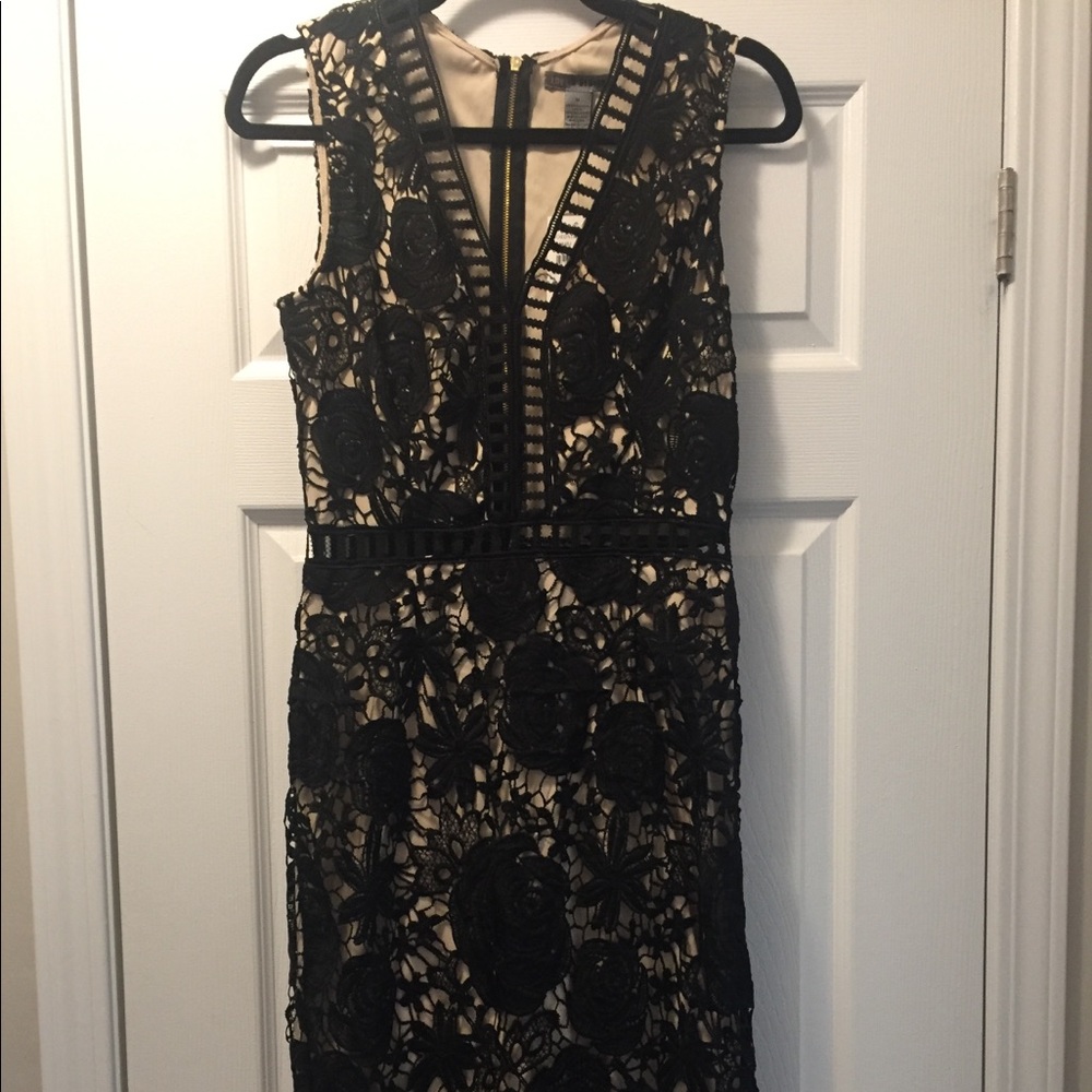 Black Lace Cocktail Dress